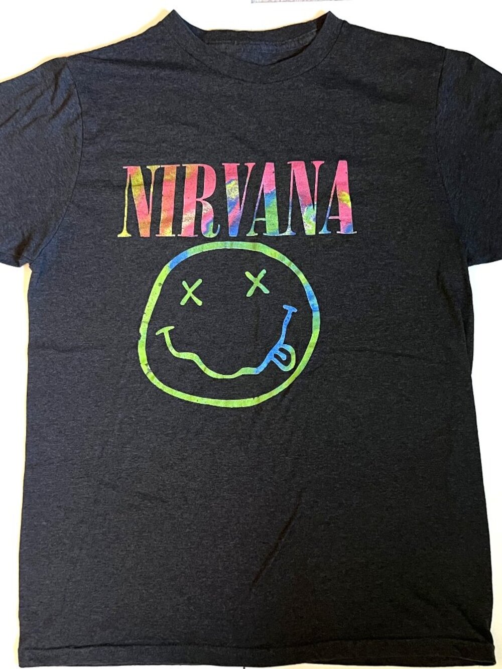 Nirvana Band Tee Black Size Teen Large